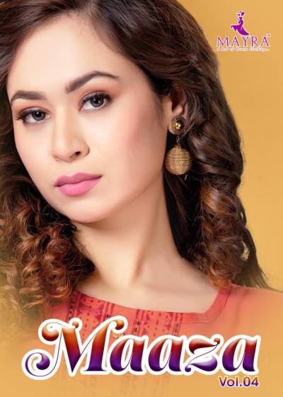 Maaza Vol 4 By Mayra Fancy Summer Wear Kurti Collection